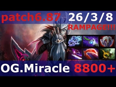 Dota 2 phantom assassin OG.Miracle разумеется поcле patch 6.87 + RAMPAGE