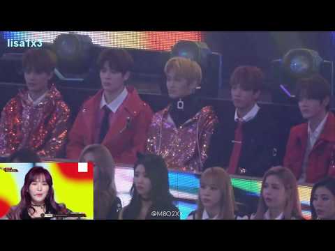 171231 NCT, Mamamoo reaction to Red Velvet - Peek A Boo @2017 MBC Music Festival