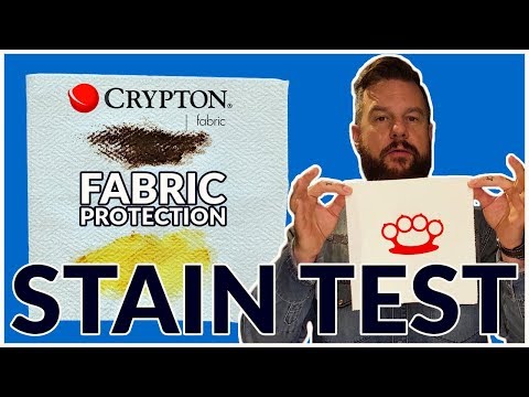 FABRIC PROTECTION TEST & REVIEW – ep 01 of 07 - Crypton Home -  SPOILER ALERT - didn't go great!