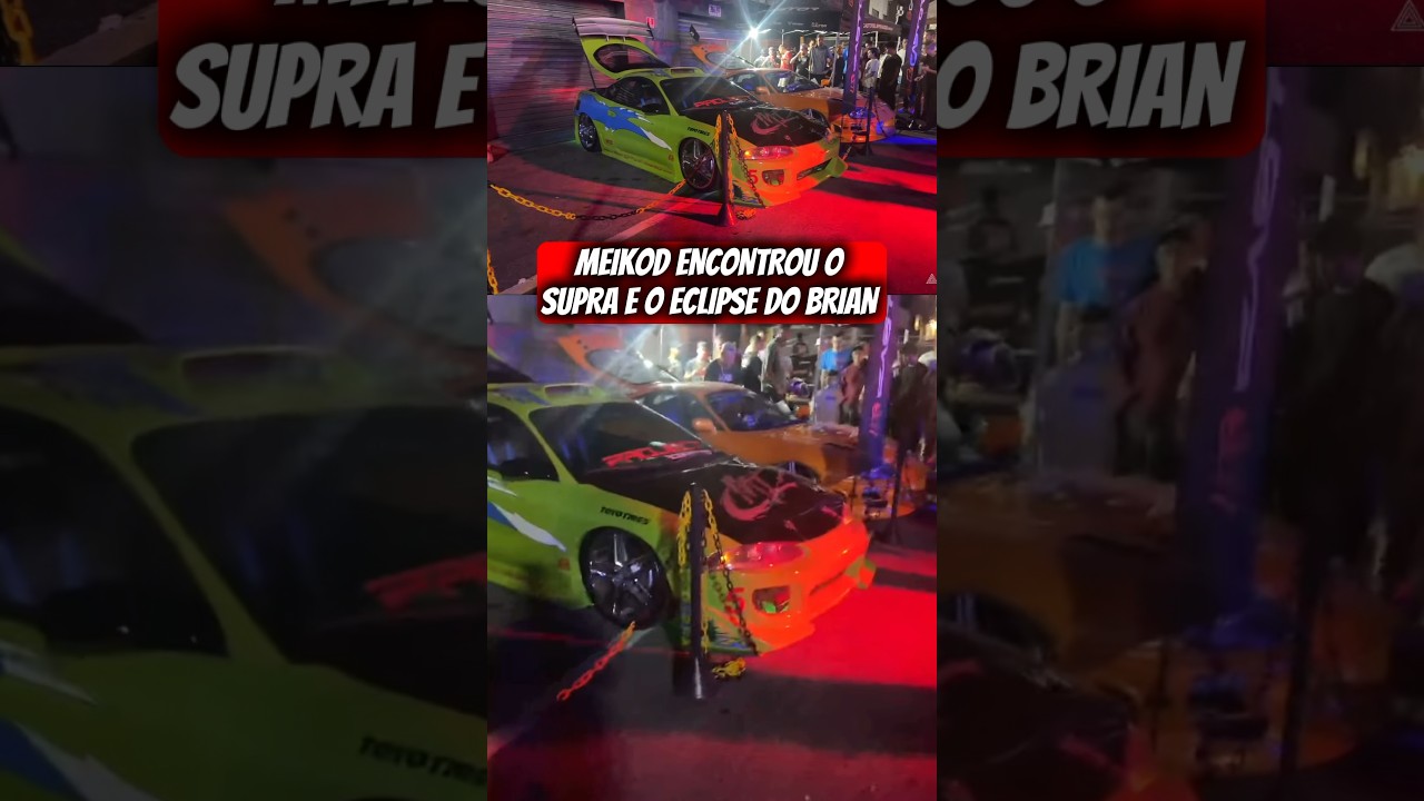 Olha os carros que o mkd achou #meikod #meikodrj #supra #eclipse #carros #brian #velozesefuriosos