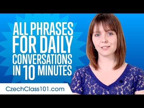 All Phrases You Need for Daily Conversations in Czech