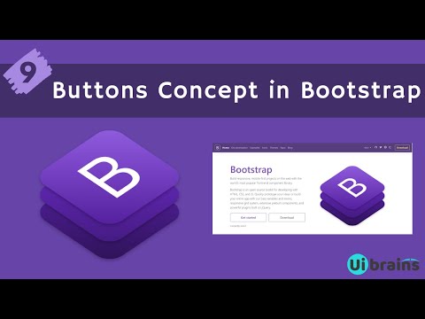 09 Buttons Concept in Bootstrap | Bootstrap Tutorial for Beginners | Ui Brains | NAVEEN SAGGAM