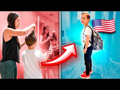 ROTINA DA MANHÃ SE ARRUMANDO PRA ESCOLA DOS EUA - Família Brancoala