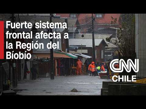 Intensas lluvias y vientos afectan a la Región del Bíobío
