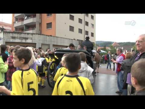 Steve Guerdat accueilli en héros hier à Bassecourt