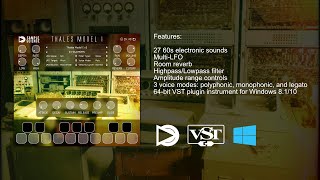 Video thumbnail for Thales Model I 64-bit VST plugin instrument for Windows by SampleScience