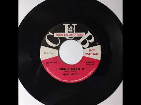 Ricky Scott & Group - I Didn't Mean It ~ teen rockabilly