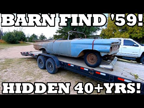 Thumbnail for My Holy Grail FIND! Solid 1959 Chevy Impala Convertible Rescue! In a Barn OVER 40 Years! 1 OF 412! by Convertible
