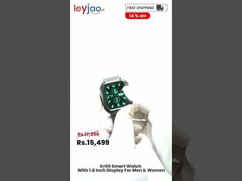 Kr06 Smart Watch With 1.8 Inch Display For Men & Women