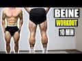 10 Minuten Beine + Waden Workout für Zuhause | Sascha Huber - Beintraining Extrem