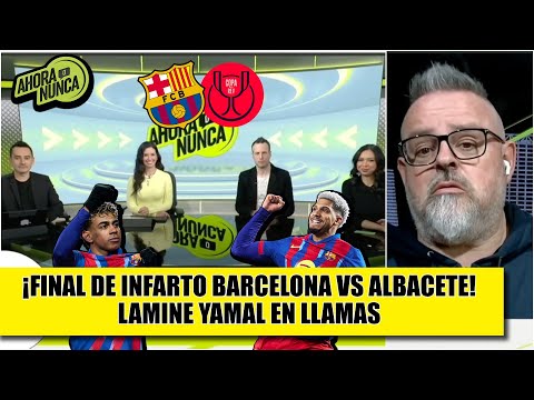 El BARCELONA solventó con susto vs ALBACETE y AVANZÓ A SEMIFINAL de COPA DEL REY | Ahora o Nunca