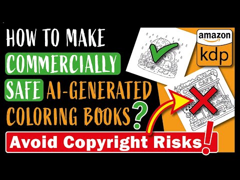 Make Commercially Safe AI Coloring Books to Sell on Amazon KDP in 2026 & Avoid KDP Copyright Risks