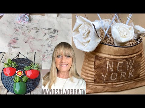 Manos a la Obra 2023 Programa 11  Reciclar Latas  Chalk Paint - Sublimación sobre tela   Mosaiquismo