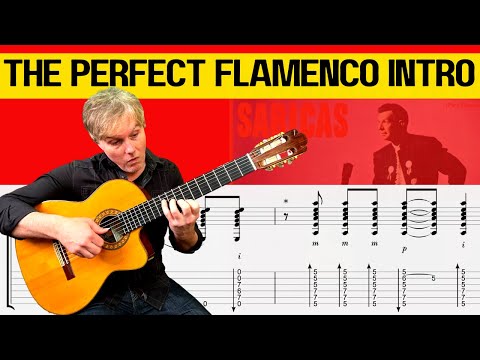 Flamenco Guitar Lesson - Sabicas Farruca Intro (Punta y Tacon)