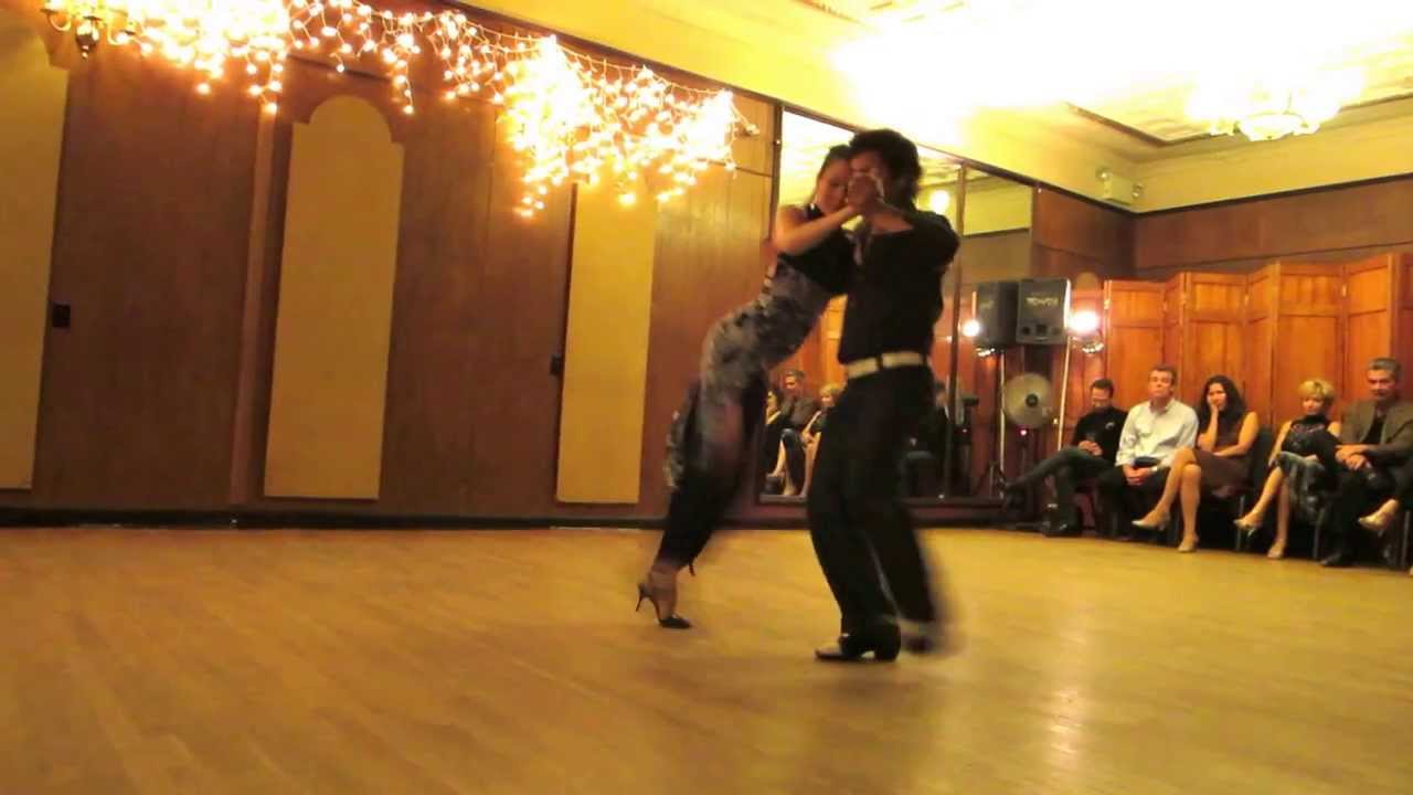 Esteban Cortez & Virginia Arzuaga at La Milonga Rosa