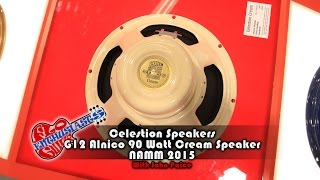 Video thumbnail for NAMM 2015: Celestion G12 Alnico Cream 90 Watt Speaker with John Paice by sillennium