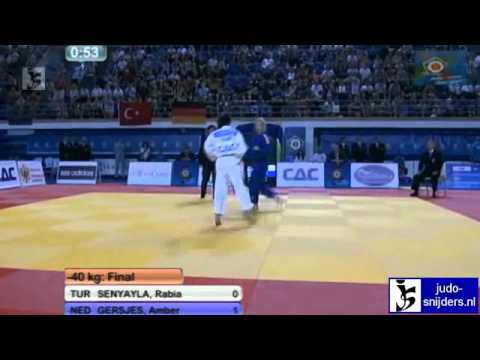 Judo 2012 European Championship Cadets Bar: Senyayla (TUR) - Gersjes (NED) [-40kg] final