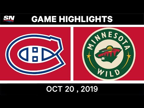 NHL Highlights | Canadiens vs. Wild – Oct. 20, 2019