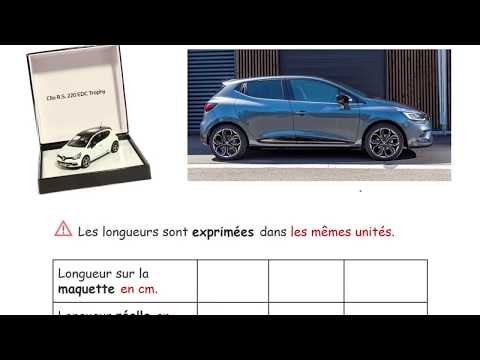 Échelle : trouver le coefficient, le rapport ?