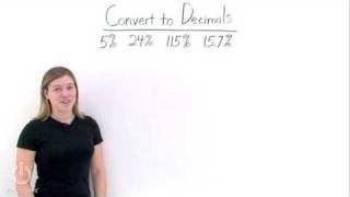How Do You Turn a Percent Into a Decimal