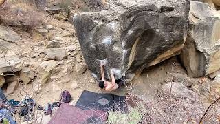 Video thumbnail of Champagne Supernova, V9. Joe's Valley