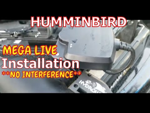 Humminbird Mega Live wiring and installation (No Interference and No issues!)