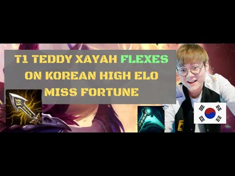 T1 Teddy Xayah Flexes on Miss Fortune in KR High ELO Patch 10.1