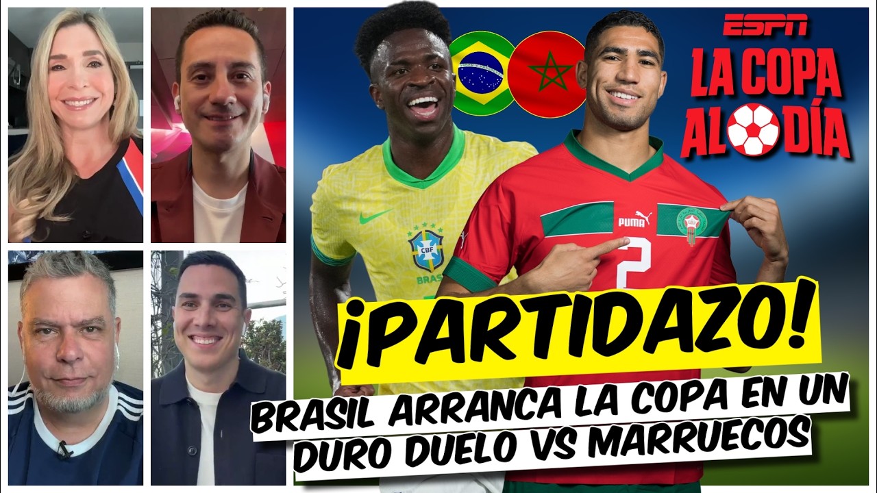BRASIL DEBUTA vs MARRUECOS en el Mundial y HAKIMI dice que NO LE TIENEN MIEDO | La Copa al Día