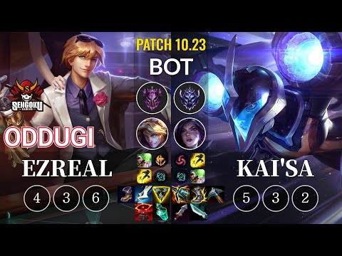 SG OdduGi Ezreal vs Kai'Sa Bot - KR Patch 10.23