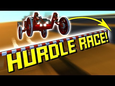 CAR JUMPING HURDLES RACE! - Scrap Mechanic Multiplayer Monday Ep57