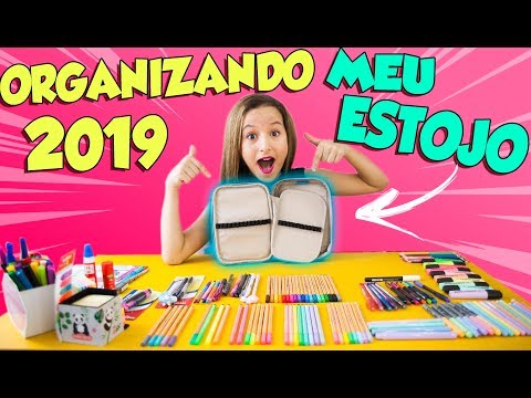 MATERIAL ESCOLAR 2019 - ORGANIZANDO MEU ESTOJO