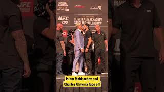 ISLAM MAKHACHEV AND CHARLES OLIVEIRA FACE OFF