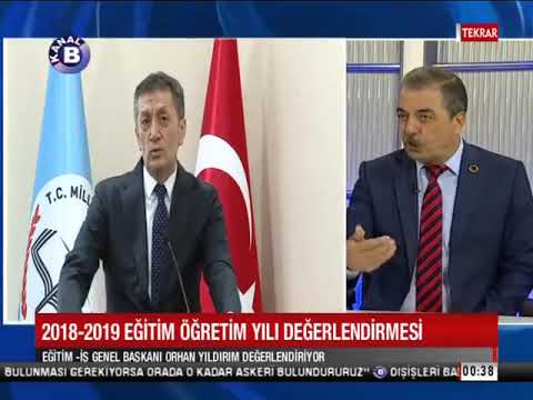 Genel Başkanımız Orhan Yıldırım, Kanal B’de, Gündemin İçinden programında 2018-2019 eğitim öğretim yılını değerlendirdi.  | EĞİTİM İŞ