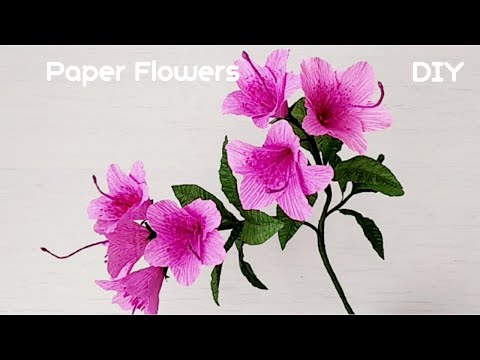 How To Make Azalea Paper Flowers 2023 01 26#DIYPaperflowercraft #Paperflowertutorial #homedecoration