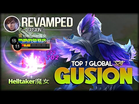Revamped: Gusion! Dagger Monster. Helltaker魔女 Top 1 Global Gusion - Mobile Legends: Bang Bang
