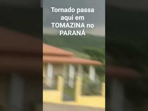 Tornado passa aqui em TOMAZINA-PARANÁ