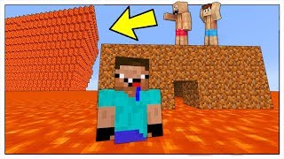NOOB CONTRO ONDA GIGANTE DI LAVA! - Minecraft ITA