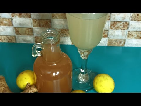 Ginger Lemon Squash| (Without Preservatives) Raziya's Kitchen