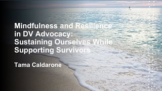Mindfulness and Resilience in DV Advocacy:  Sustaining Ourselves While Supporting Survivors