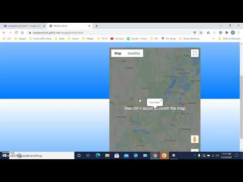 Geolocation Javascript and API Map