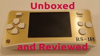 Generic Retro Handheld Console with 168 Games - RS-1 & RS-1S - Reviewed