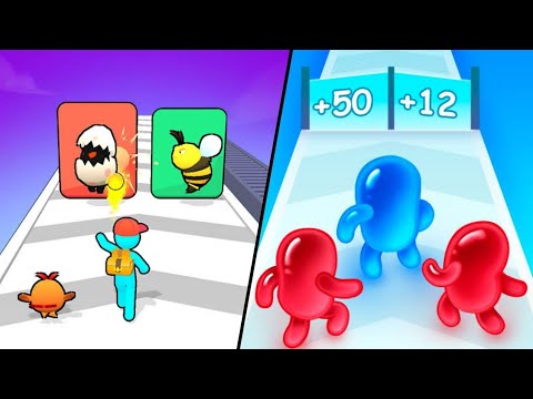 Monster Evolution Run Battle | Join Blob Clash 3D / All Level Gameplay: Android,iOS