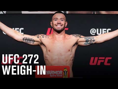 UFC 272: Covington vs Masvidal Weigh-in