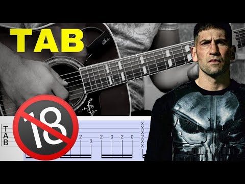 How to Play THE PUNISHER - Ending Song (Fingerstyle Guitar) Tutorial TAB