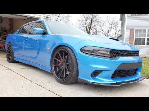 EIBACH PRO KIT LOWERING SPRINGS FOR CHARGER SCATPACK INSTALLED.