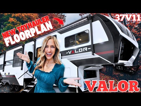 ALL NEW Alliance Valor 37V11 UNVEILED! Ultimate Home on Wheels TOYHAULER!