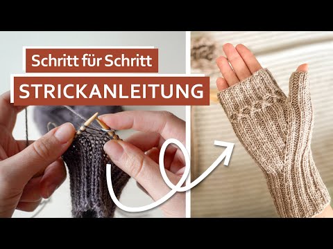 Knitting cuffs with a special pattern // Step by step instructions 🧶