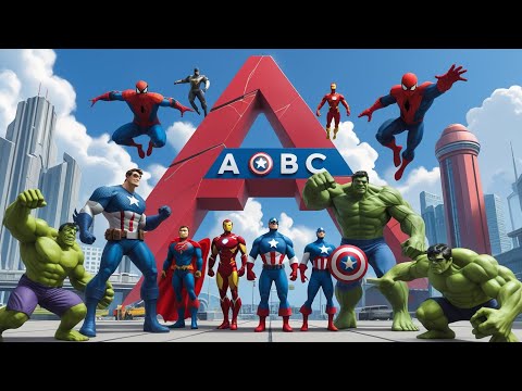 Spider-Man & Friends ABC Song | Learn the Alphabet with Superheroes!
