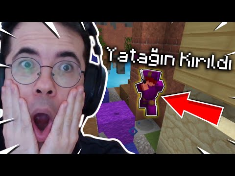 IF THE BED IS BROKEN DURING PvP 😬 WORST TIMING 😂 Minecraft BEDWARS