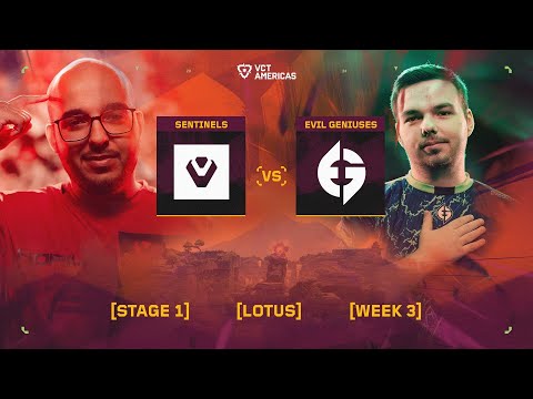 Sentinels vs Evil Geniuses - VCT Americas Stage 1 - W3D4 - Map 1